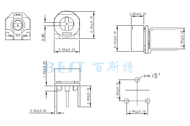 陶瓷可調(diào)電阻RM065G-V5